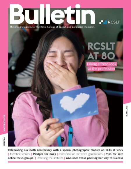 Cover of Bulletin Magazine commemorating the 80th year of the RCSLT . Winter 2024-2025 issue 841